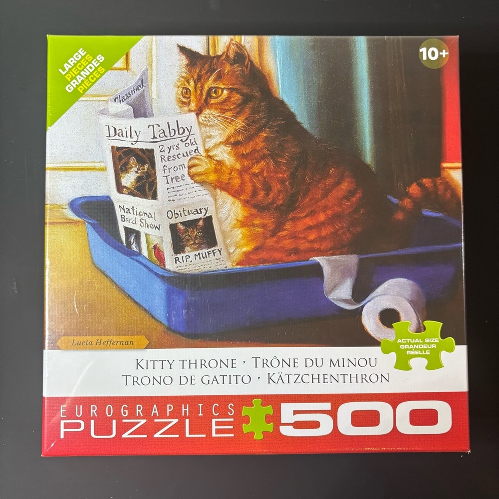 Kitty Throne 500 Piece Jigsaw Puzzle by EuroGraphics - New